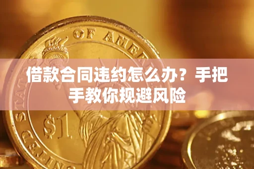 济南借款合同违约怎么办？手把手教你规避风险