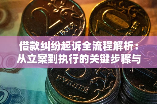 济南借款纠纷起诉全流程解析：从立案到执行的关键步骤与防败诉指南