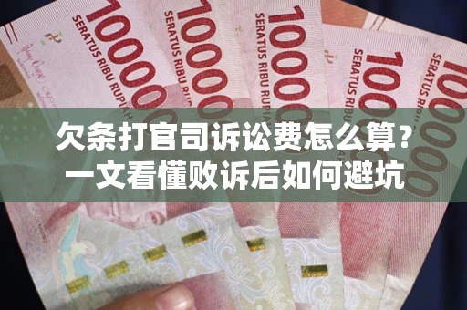 济南欠条打官司诉讼费怎么算？一文看懂败诉后如何避坑