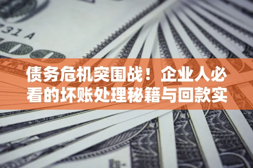 济南债务危机突围战！企业人必看的坏账处理秘籍与回款实战指南